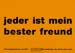 jeder ist mein bester freund - orange