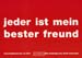 jeder ist mein bester freund - rot